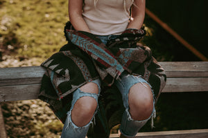 Tofino Beach Blanket - RUSTIC- Boho, Aztec,Navajo,Southwest,Camping Blanket,Throw Blanket,Yoga Blanket, Blanket Scarf,Geometric Blanket