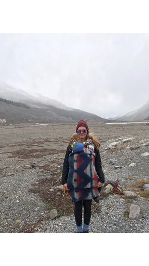 Tofino Beach Blanket - HORIZON - Large Outdoor Picnic Blanket – Coastal Boho Throw – Washable Woven Blanket