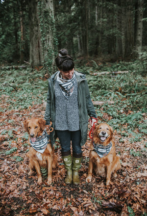 Dog Bandana | OUTBACK - Southwest - Navajo - Aztec - Western - Geometric Tie On - Pet Bandana -Upcycled