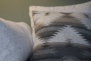 Upcycled Bohemian Pillow Cover - Geometric Throw Pillow