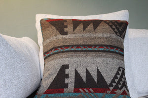 Rustic Bohemian Pillow Cover - Geometric Southwest Decor