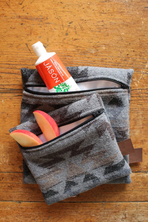 Reusable Snack Bag Set - Aztec Geometric, Waterproof Zero Waste