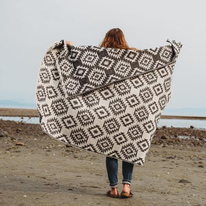 Tofino Beach Blanket - ISLA - Boho ,Southwest,Camping Blanket,Throw Blanket,Yoga Blanket, Blanket Scarf,Geometric Blanket, picnic blanket