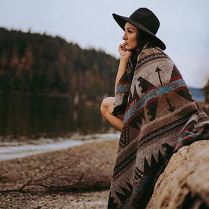 Tofino Beach Blanket - RUSTIC- Boho, Aztec,Navajo,Southwest,Camping Blanket,Throw Blanket,Yoga Blanket, Blanket Scarf,Geometric Blanket