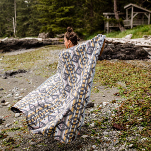 Tofino Beach Blanket | Boho Aztec Southwest Throw