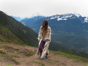 Tofino Beach Blanket | SUMMIT - Boho Aztec Southwest Throw, 60x60