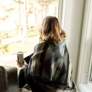 Tofino Beach Blanket | RIPTIDE - Aztec Woven Blanket - Boho Beach, Camping Throw, Southwest