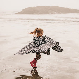 Kids Aztec Poncho | Southwest Beach & Camping Poncho (Fits 4-10 Year Olds)
