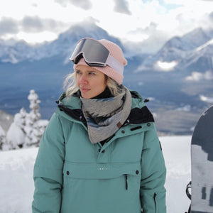 Snap-On Scarf - LAKESIDE - Neck warmer - Ski scarf - Aztec - Navajo - Southwest - Boho - Geometric - Modest Maverick - Upcycled