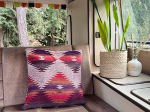 Pillow Cover | SUNSET - Bohemian- Throw Pillow - Home Decor - Aztec - Navajo - Southwest - Geometric
