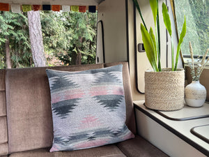 Pillow Cover | DUSTY ROSE - Bohemian- Throw Pillow - Home Decor - Aztec - Navajo - Southwest - Geometric
