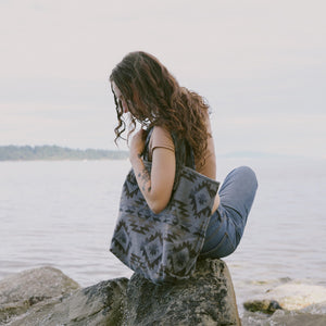 Upcycled Fabric Tote Bag - Boho Weekender, Travel Bag