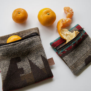 Rustic Aztec Reusable Snack Bags – Waterproof Zero Waste Set