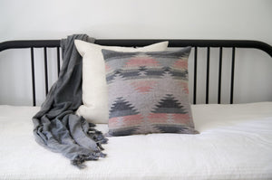 Pillow Cover | DUSTY ROSE - Bohemian- Throw Pillow - Home Decor - Aztec - Navajo - Southwest - Geometric
