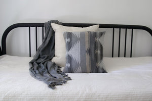 Upcycled Bohemian Pillow Cover - Geometric Throw Pillow