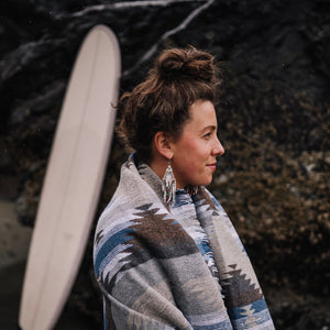 Tofino Beach Blanket - LAKESIDE -Boho,Aztec,Navajo,Southwest,Camping Blanket,Throw Blanket,Yoga Blanket, Blanket Scarf,Geometric Blanket