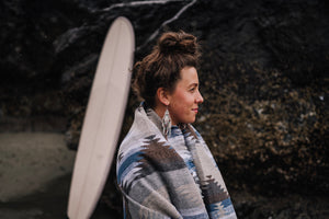 Tofino Beach Blanket - LAKESIDE -Boho,Aztec,Navajo,Southwest,Camping Blanket,Throw Blanket,Yoga Blanket, Blanket Scarf,Geometric Blanket