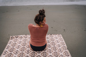Tofino Beach Blanket – Boho Aztec Southwest Throw, Camping Blanket