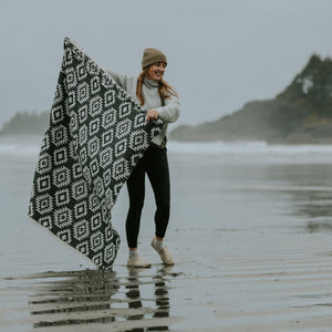 Tofino Beach Blanket - ISLA - Boho ,Southwest,Camping Blanket,Throw Blanket,Yoga Blanket, Blanket Scarf,Geometric Blanket, picnic blanket