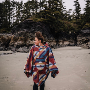 Handmade Hooded Poncho | Vancouver Island, Adventure Inspired