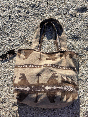 Travellin’ Tote - NOMAD - Boho - Yoga Bag - Beach Bag - Weekender - Adventure Bag - Baby Bag - Market Bag - Upcycled - Navajo