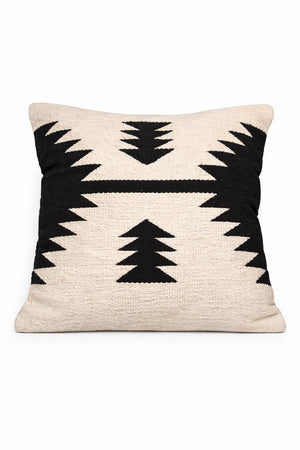 High Desert Cozy Woven Pillow — Warm Graphic Accent Cushion