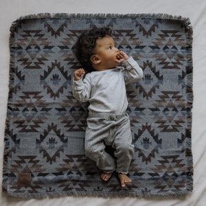 Aztec Baby Blanket | Geometric Car Seat Blanket (30x30)