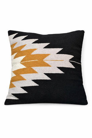 Desert Night Southwestern Geometric Throw Pillow Cover | Neutral Woven Boho Cushion | Modern Desert Home Decor