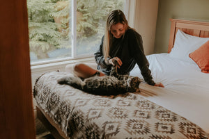 Tofino Beach Blanket – Boho Aztec Southwest Throw, Camping Blanket