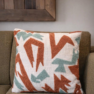 Hightide Cozy Woven Pillow | Warm Graphic Accent Cushion